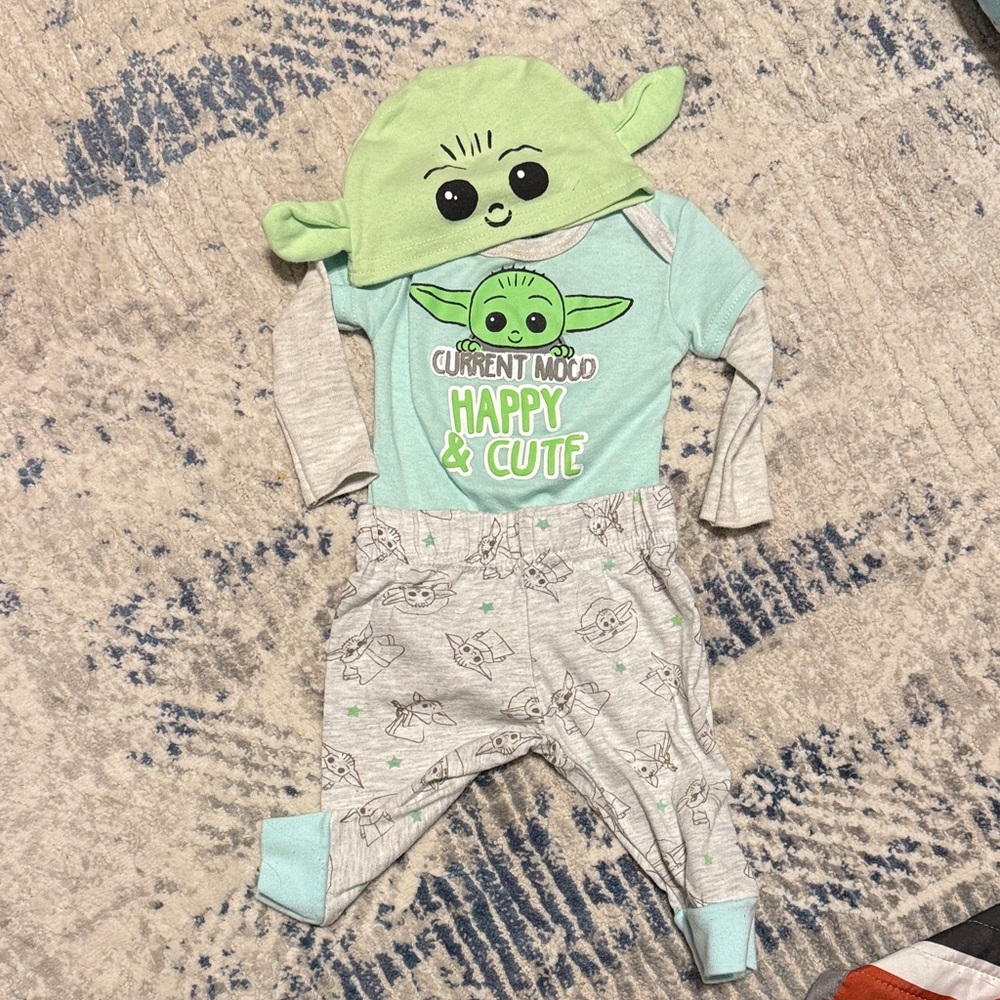 Star Wars Baby Grogu 3-piece Outfit